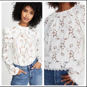 Free People Olivia Lace Tee